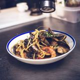 Spaghetti con marisco