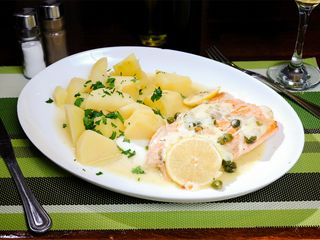 Salmone alla griglia-Somon la gratar