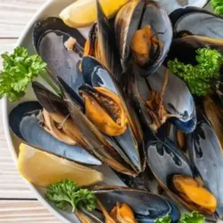 Mejillones al vapor (ración)