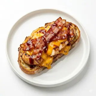 Alpargata De Pollo Con Bacon Y Queso Cheddar