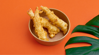 Chrupiąca krewetka w tempurze