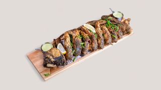 Плато жаренной рыбы