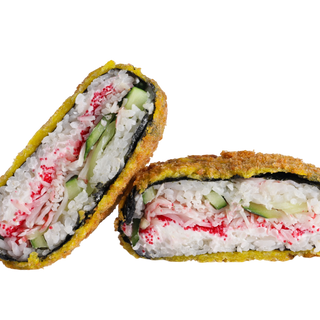 Суши-бургер с крабом