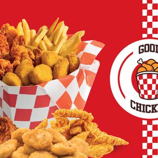 Chicken box mały 3 szt (skrzydełka  lub filet )  frytki, surówka, sos