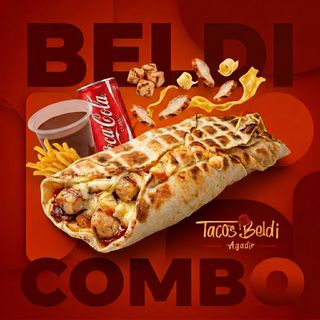 Menu Combo Beldi poulet royal + Soda + Frite + Mousse au chocolat