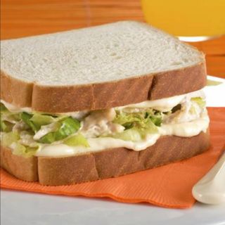 Sandwich de pollo mechado 
