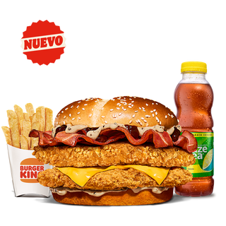 Menú Krispper White Bbq Bacon Doble Grande