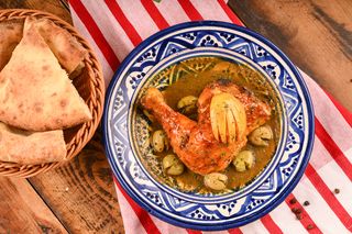 1/4 de poulet grillé