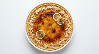 Lemon tart brulee