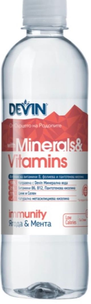 Вода с витамини ягода и мента (425мл)