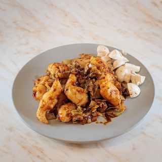 C10 - Fileti oslića sa šampinjonima i povrćem