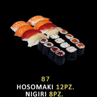 87 Hosomaki 12 pezzi, nigiri 8 pezzi