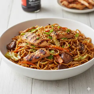 Yakisoba de pollo
