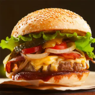 Hamburguesa Jack Daniels burger con ternera asturiana