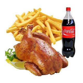 Menú 12 Medio pollo asado 