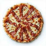 Pizza De Bacon Con Cebolla