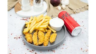 Chicken fingers,Coca Cola zero