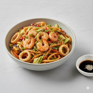 Spaghetti con frutti di mare