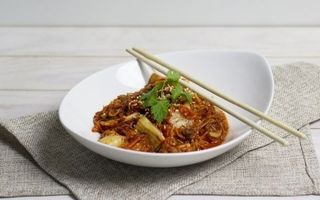 Кимчи жареный с мясом