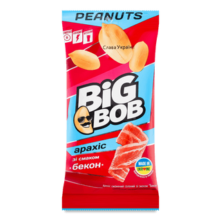 Арахіс Big Bob смажений зі смаком бекону (60г)