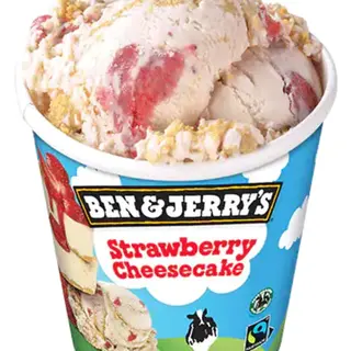 Helado Ben & Jerry's strawberry  cheesecake (500 ml.)