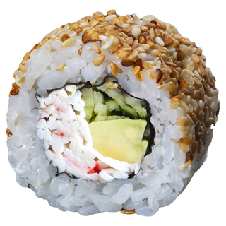 Рол Каліфорнія з крабом в кунжуті (8шт/212г)