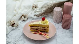 Tort cu mac si zmeura