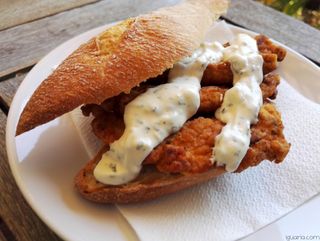 Sandes de Frango Panado Com maionese