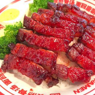 F2 Riso bianco con char siu 叉烧饭