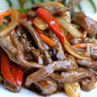 Ternera Con Bambú Y Setas