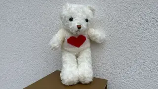 Biały Mały Miś - 30 cm