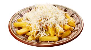 Домашни пържени картофи със сирене (300г)