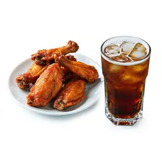 Combo  de alitas asadas BBQ