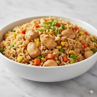 Arroz Frito Con Pollo