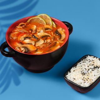 ტომიამი სოკოთი და ბრინჯით