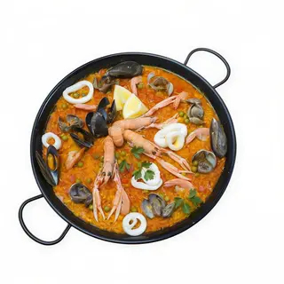 Cazuela de arroz semi caldoso con marisco