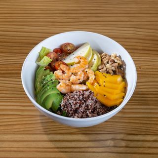 Ensalada Quinoa Con Gambas