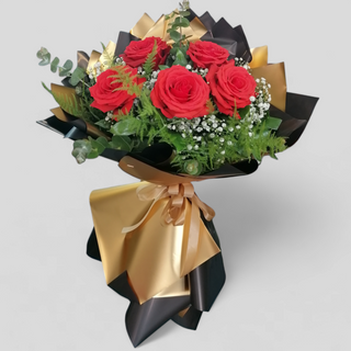 Buket sa crvenim ružama