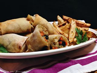 Egg Rolls With Chips