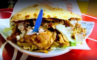 Panino naan kebab