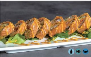 92. Futomaki salmone - 8 pezzi