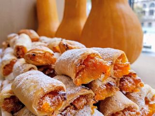 Mini strudele cu dovleac - produs de post