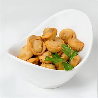 Жареные пельмени