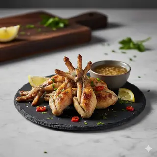 34.Ancas de rana a la plancha