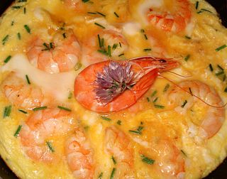 Omelette aux Crevettes