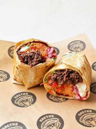 Burrito z krewetkami