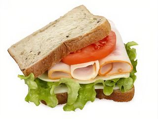 Sándwich vegetal con pollo