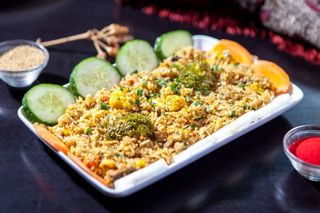 Vegan-Biryani cu legume