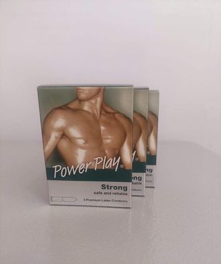 Powerplay Premium Latex Condoms, 3 Pieces