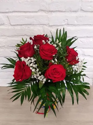 Ramo De 6 Rosas Rojas